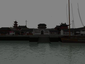 ancient merchant ship 3D Model