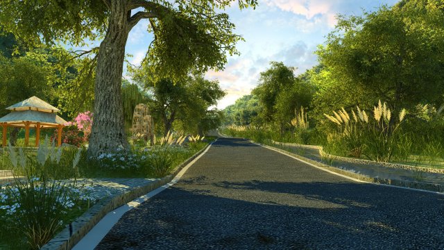 park 3D Модель .c4d .max .obj .3ds .fbx .stl .blend 