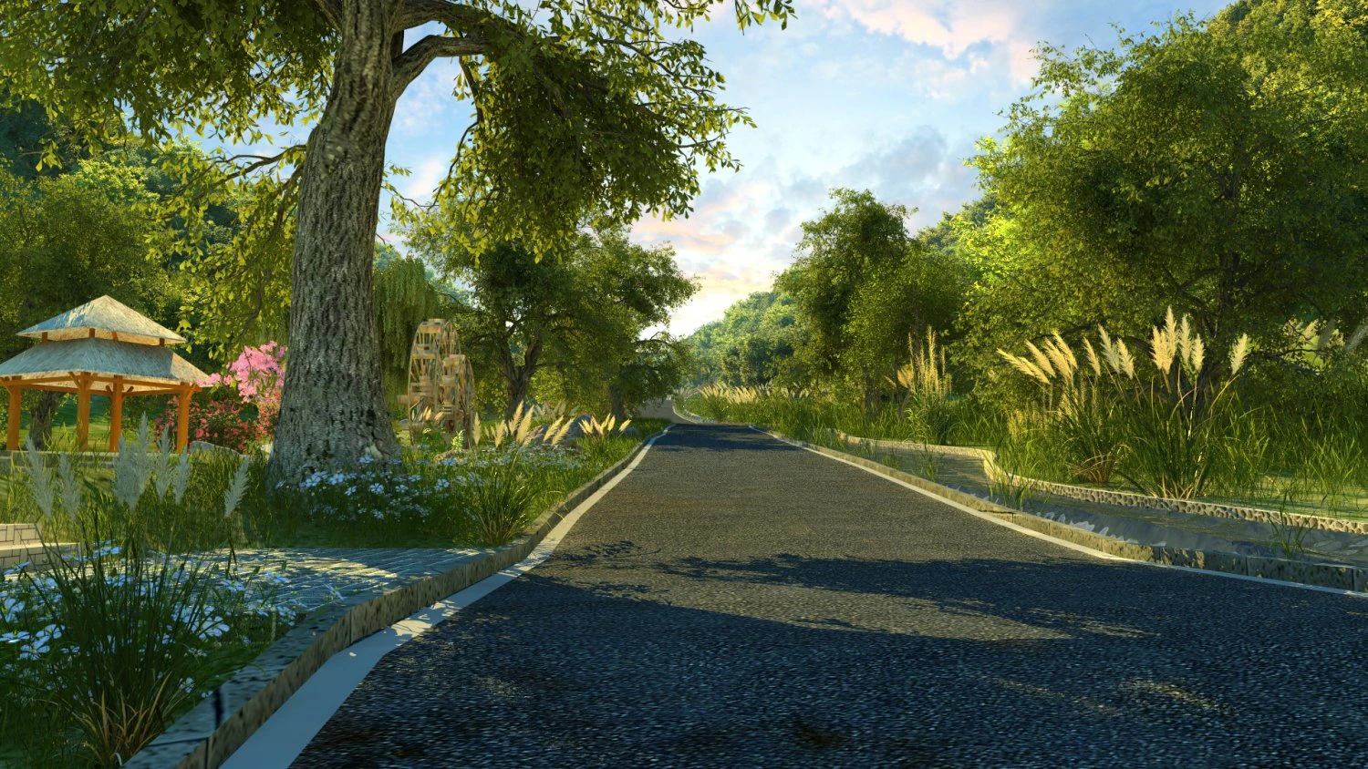 park 3D Model .c4d .max .obj .3ds .fbx .stl .blend 