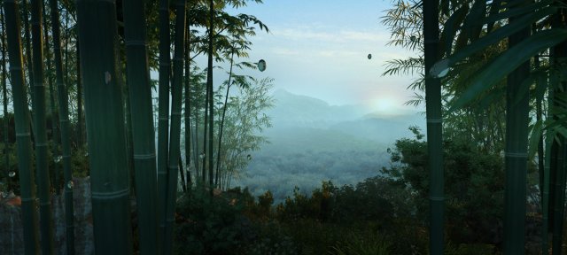 bamboo forest 3D Model .c4d .max .obj .3ds .fbx .stl .blend 