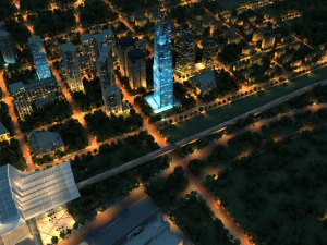 都市の建物 3Dモデル