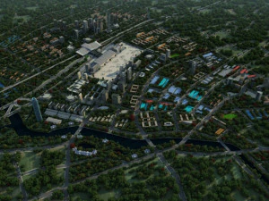 bangunan kota Model 3D