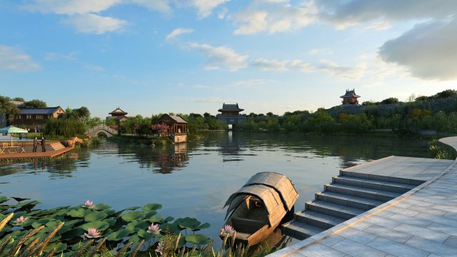 park Modelo 3D .c4d .max .obj .3ds .fbx .stl .blend 