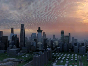 b&acirc;timent de la ville Modèle 3D