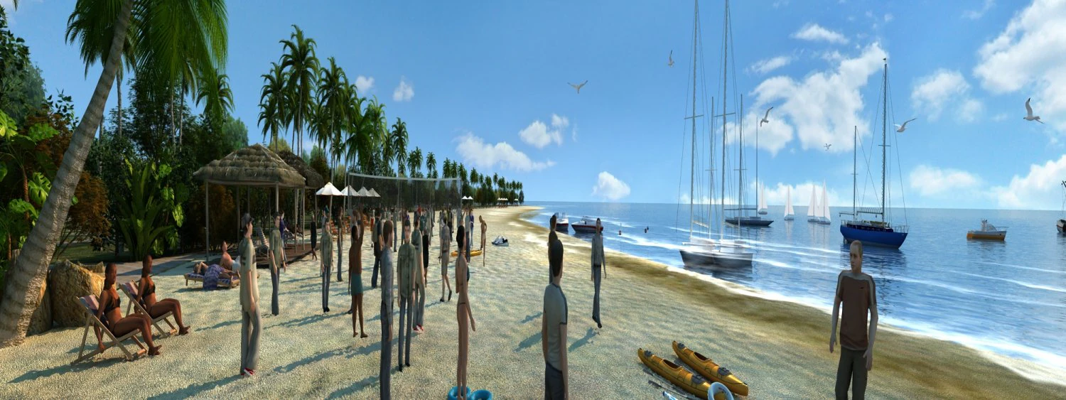 seaside 3D Model .c4d .max .obj .3ds .fbx .stl .blend 