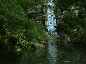 waterfall 3D Model
