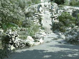 waterfall 3Dモデル