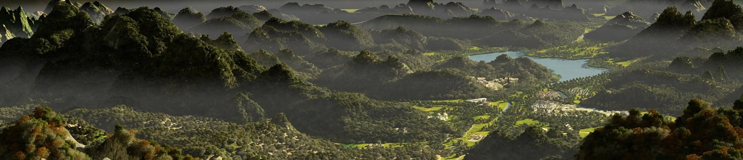 mountain village 3D Model .c4d .max .obj .3ds .fbx .stl .blend 