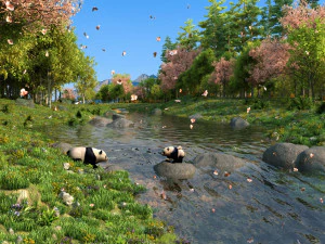 mountain stream 3D Model
