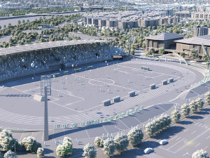 football field 3Dモデル