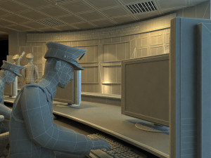 security room Modelo 3D