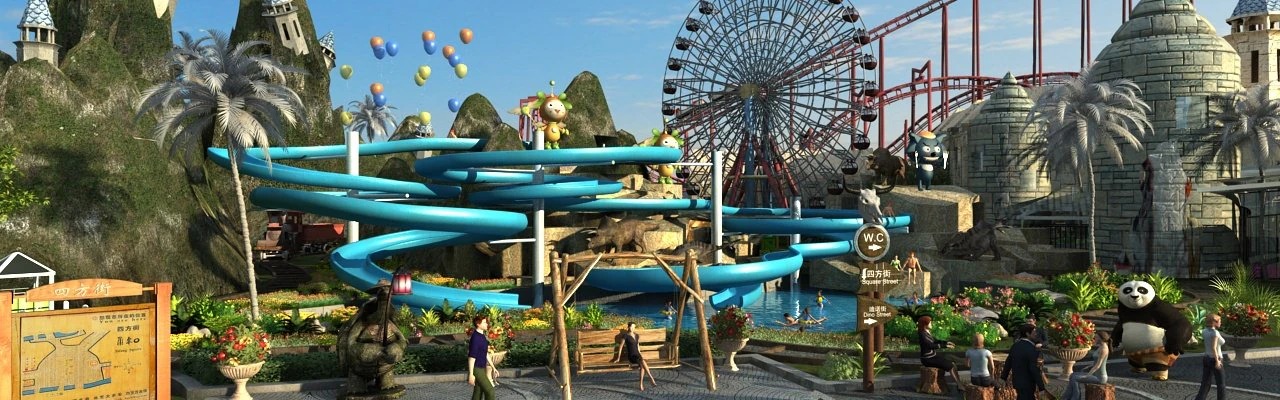 amusement park 3D Model .c4d .max .obj .3ds .fbx .stl .blend 