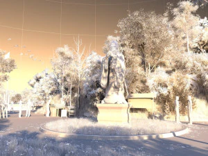 est&aacute;tua de conf&uacute;cio Modelo 3D