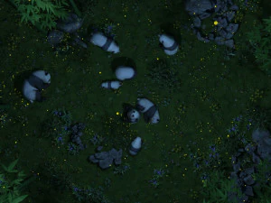 panda da floresta de bambu Modelo 3D