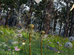 dandelion 3Dモデル