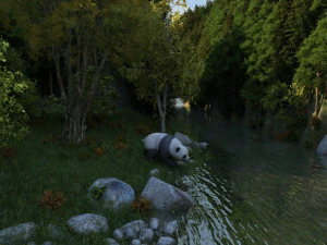 mountain stream 3D Model