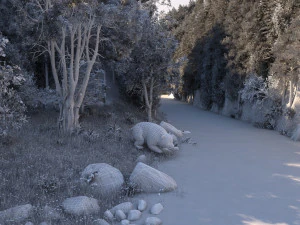 mountain stream 3D Model
