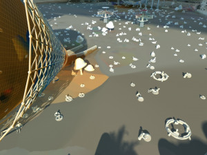 water mountain paradise Model 3D
