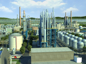 power plant Modello 3D