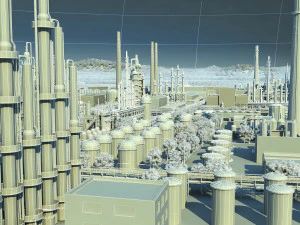 power plant 3D Model