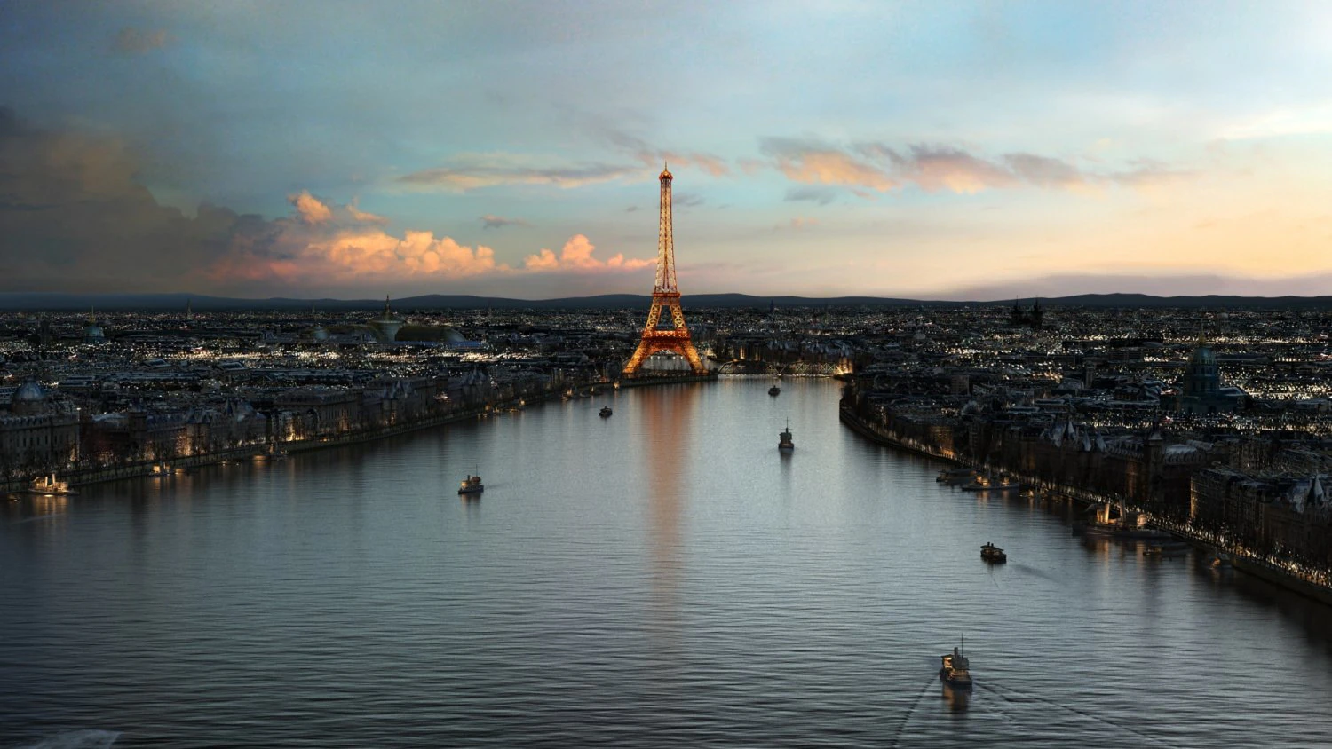 eiffel tower 3D Model .c4d .max .obj .3ds .fbx .stl .blend 