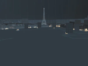 eiffel tower 3D Model