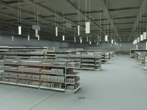 supermarket Model 3D