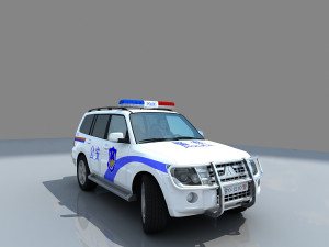 police car 3Dモデル