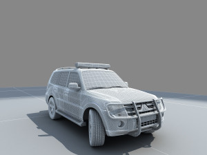 police car 3D Модель
