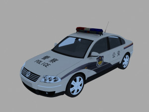 police car Modelo 3D