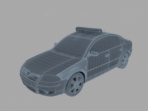 police car Modelo 3D