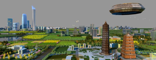 chongwen tower 3Dモデル .c4d .max .obj .3ds .fbx .stl .blend