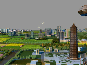 torre chongwen Modelo 3D