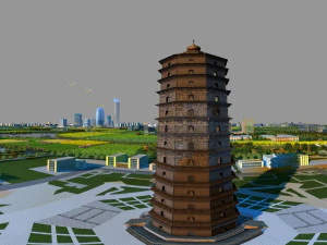 chongwen tower 3D Model