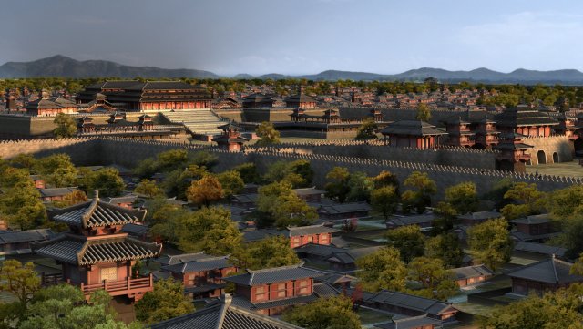 ancient building Modello 3D .c4d .max .obj .3ds .fbx .stl .blend 