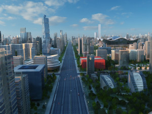 city building 3D 모델