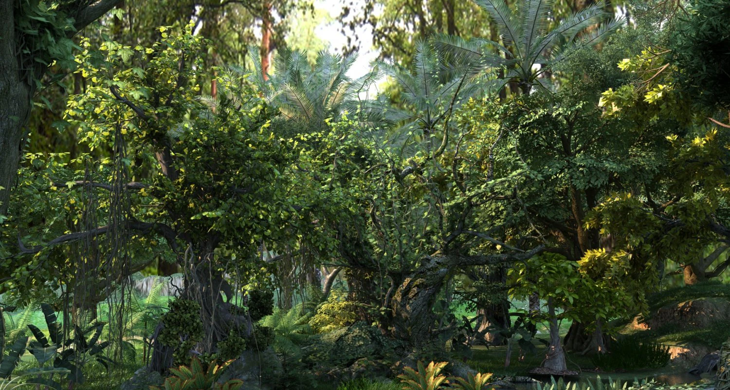 bosque Modelo 3D .c4d .max .obj .3ds .fbx .stl .blend 