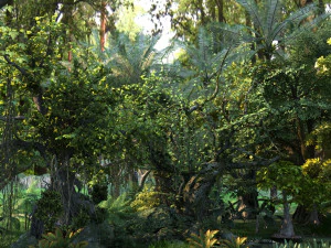 जंगल 3D मॉडल