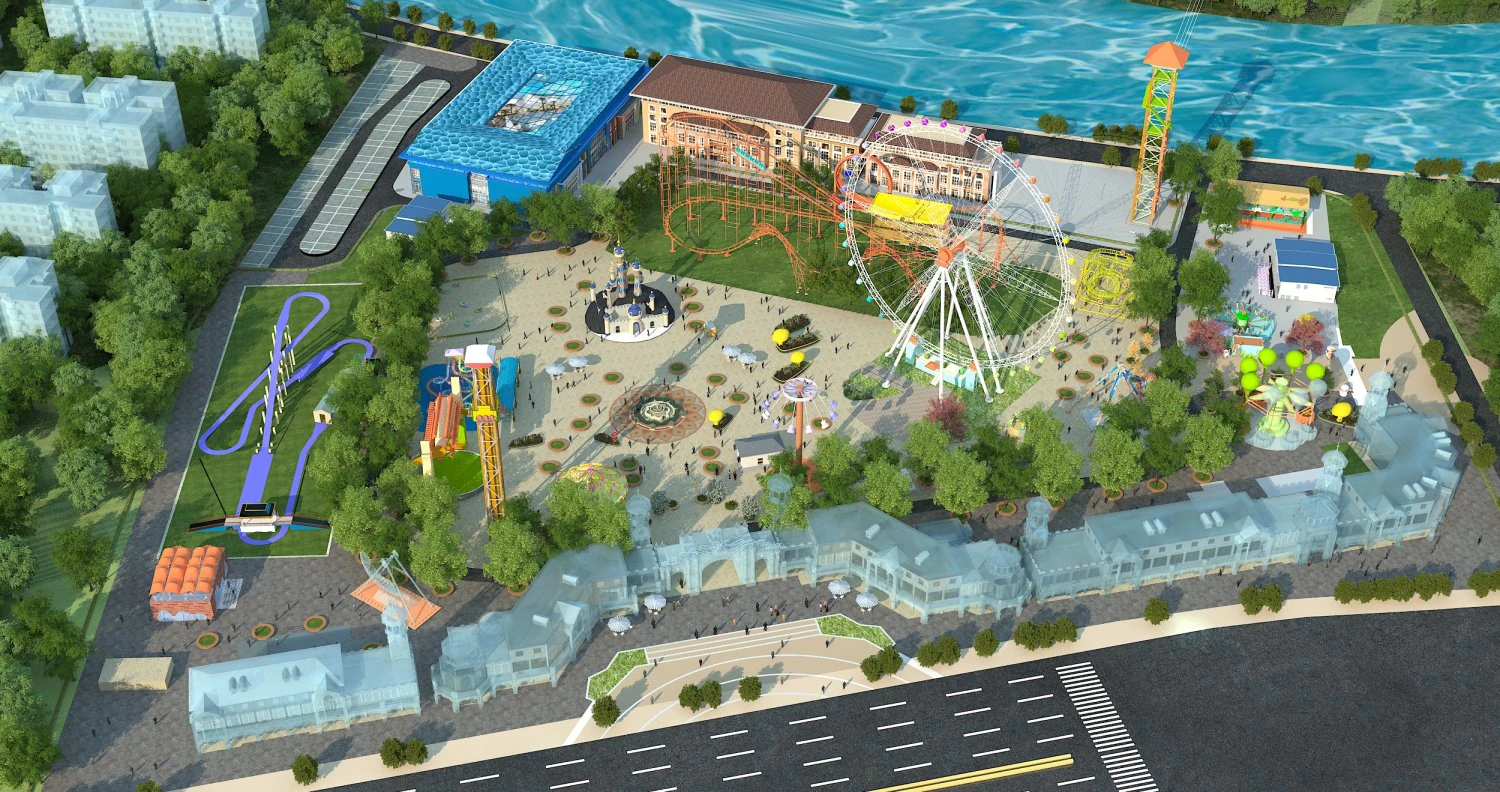 amusement park 3D Model .c4d .max .obj .3ds .fbx .stl .blend 