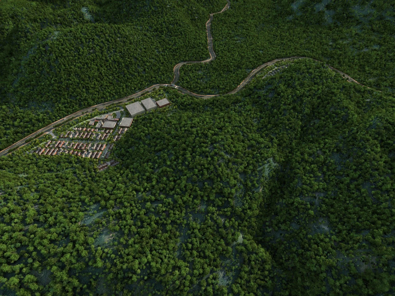 small town 3D Model .c4d .max .obj .3ds .fbx .stl .blend