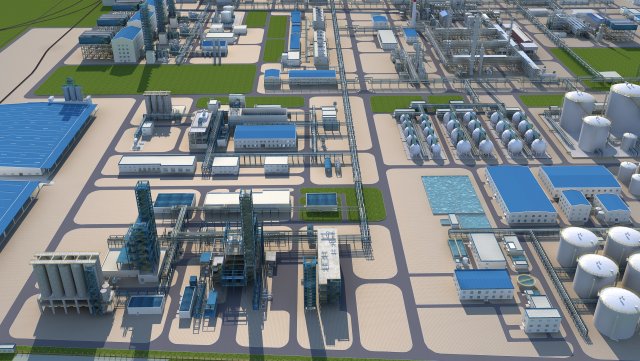 factory 3D Model .c4d .max .obj .3ds .fbx .stl .blend 