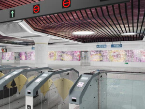 सबवे स्टेशन 3D मॉडल
