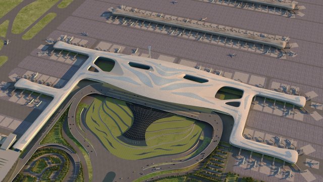 airport 3D मॉडल .c4d .max .obj .3ds .fbx .stl .blend 