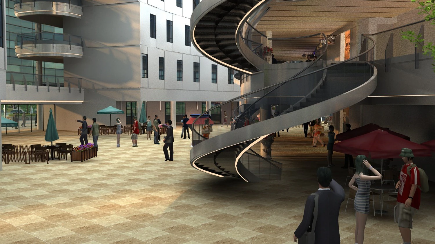 market 3D Model .c4d .max .obj .3ds .fbx .stl .blend 