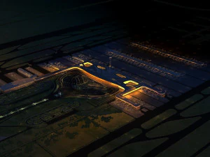 airport night 3D Model