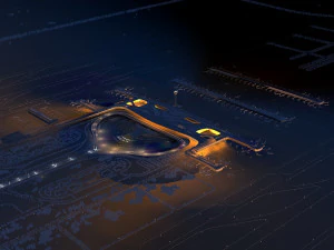 airport night 3D Model