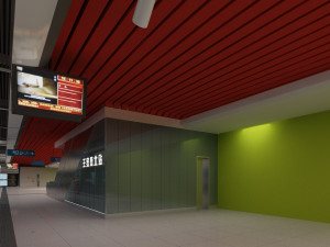 railway platform Modelo 3D