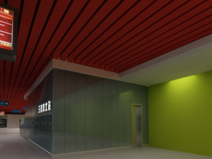 railway platform 3D Model
