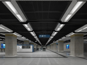 subway station 3D Model