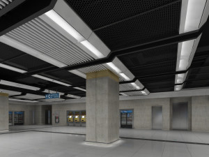 subway station 3D Модель